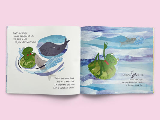 A Frog and a Whale in a Princess Tale